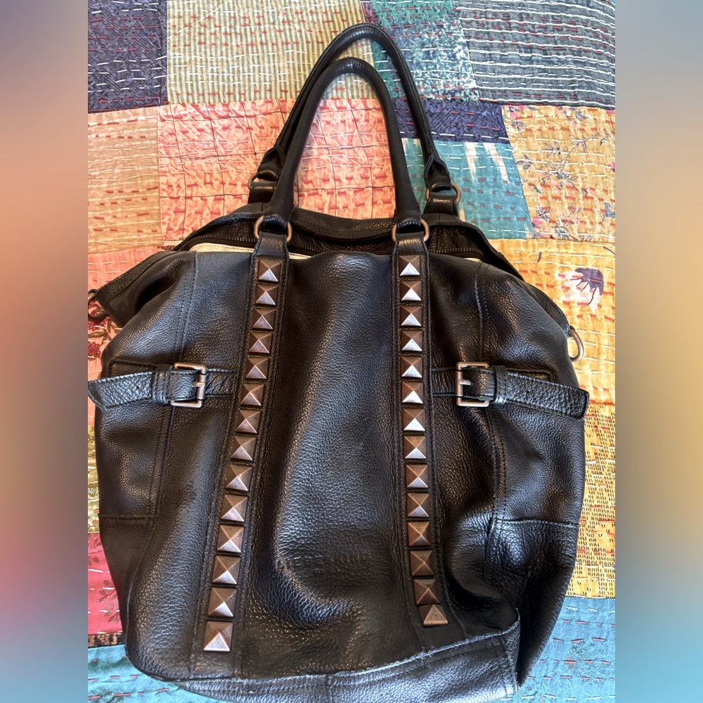 Black Leather Studded Liebeskind Bag